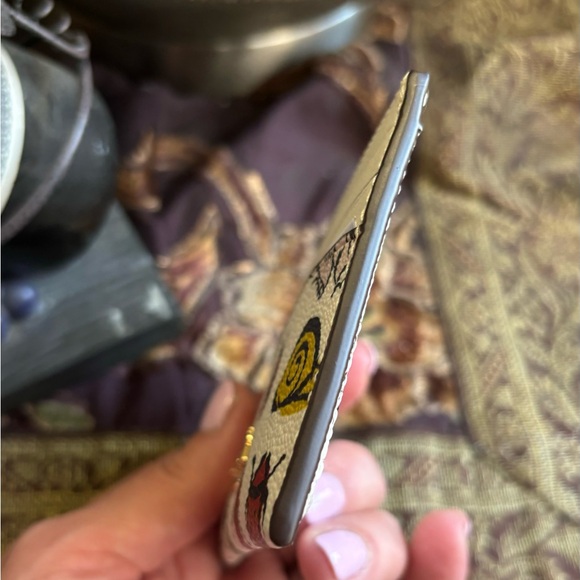 Authentic COACH Coated leather/smooth leather card case - Picture 3 of 8